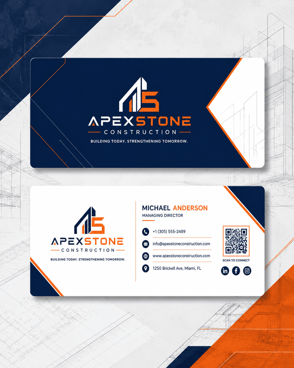 ApexStone Construction Business Card