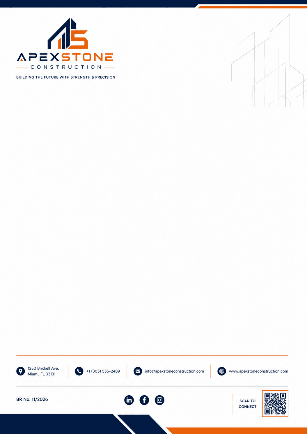 ApexStone Construction Letterhead