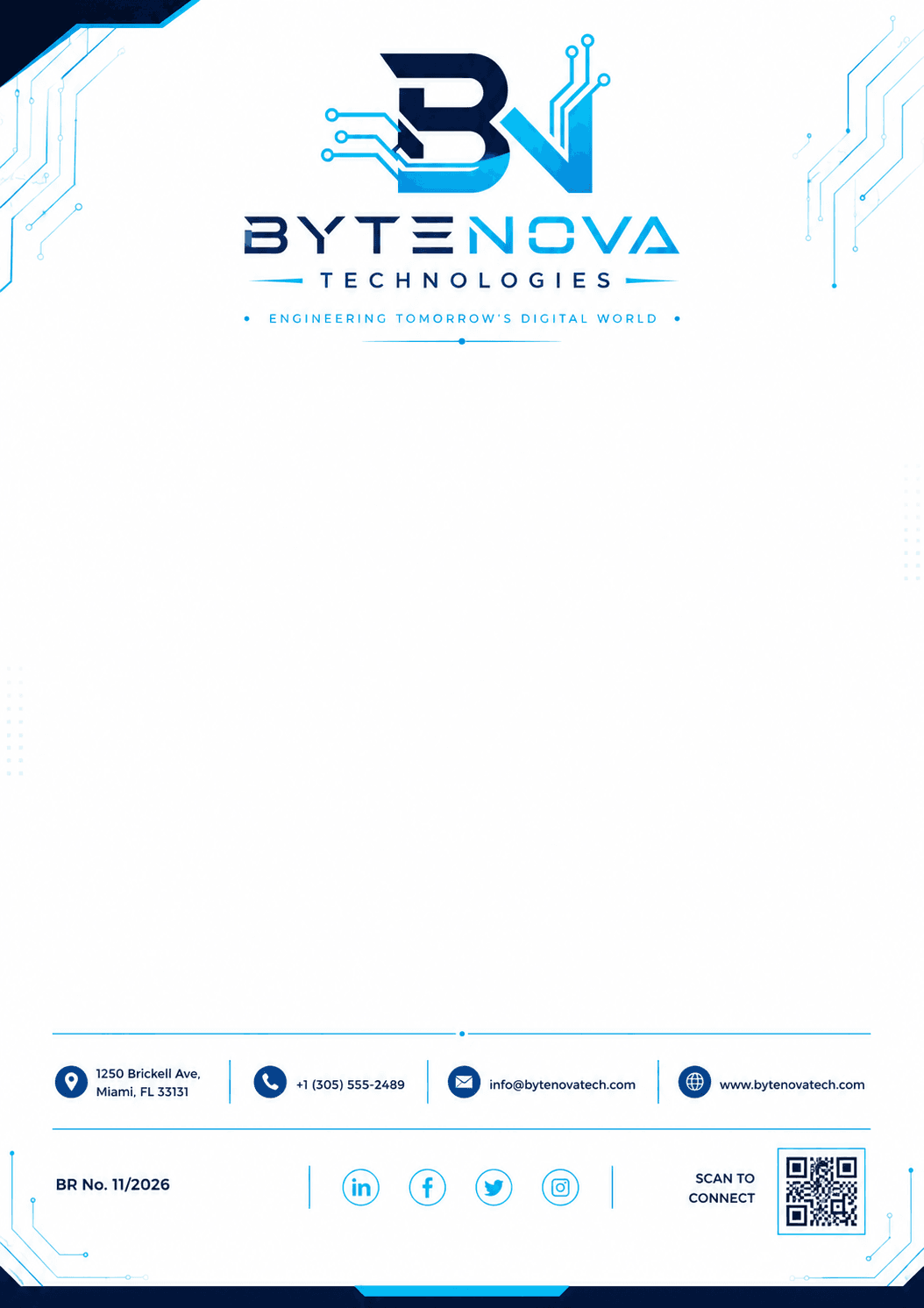 ByteNova Technologies Letterhead