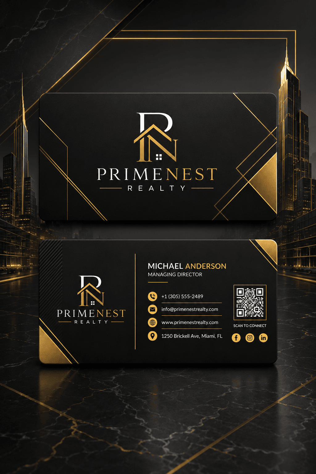 PrimeNest Realty Business Card